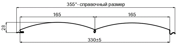 Сайдинг Woodstock-БР-28х330 (ECOSTEEL_T-12-Орех-0.45) в Реутове