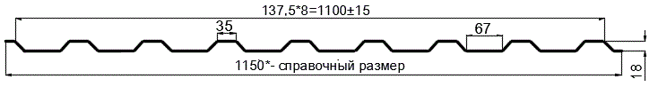 Фото: Профнастил оцинкованный МП20 х 1100 (ОЦ-01-БЦ-ОТ) в Реутове