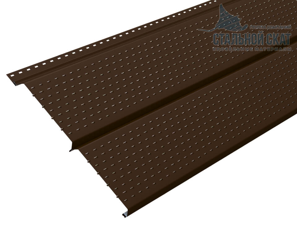 Софит перфор. Lбрус-XL-14х335 (VALORI-20-Brown-0.5) в Реутове