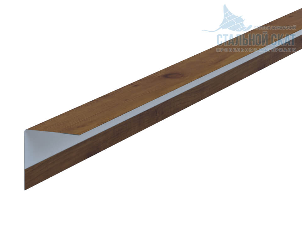 Фото: Планка угла наружного 30х30х3000 (ECOSTEEL_T-12-Дуб-0.45) в Реутове