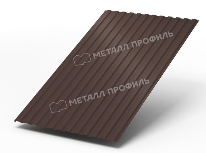 Профнастил МП10 х 1100 - A (ПЭ-01-8017Color-0.4±0.08мм) в Реутове