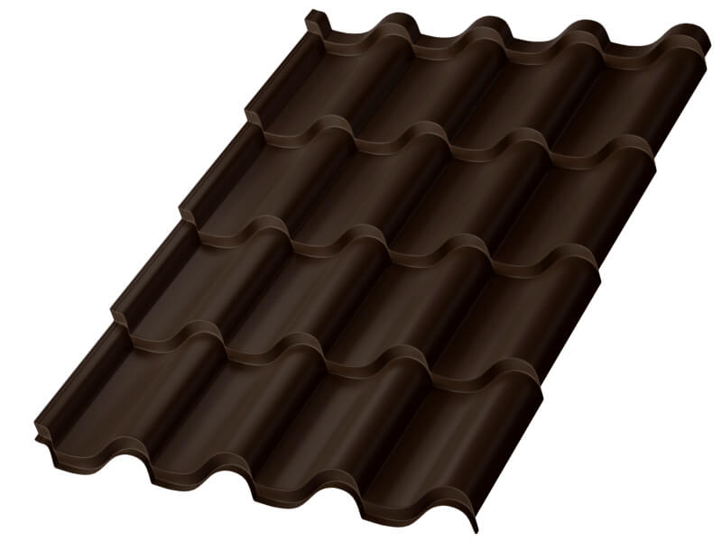 Металлочерепица МП Монтерроса-M (PURETAN-20-RR32-0.5)