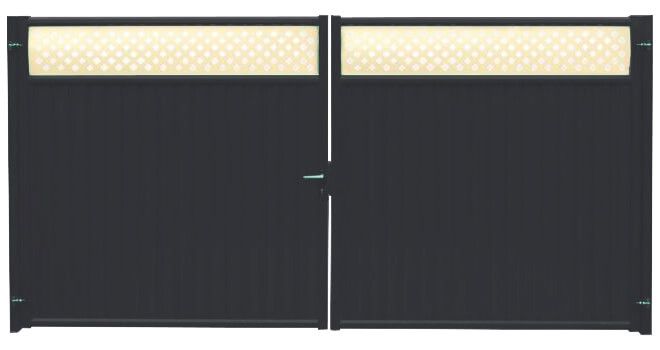 Ворота Estet Plus 2,4х3,6 RAL 7024/1014