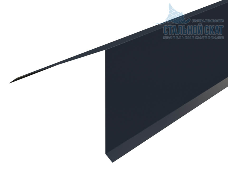 Планка конька кровли односкатной 185х185х2000 (VikingMP E-20-7024-0.5)