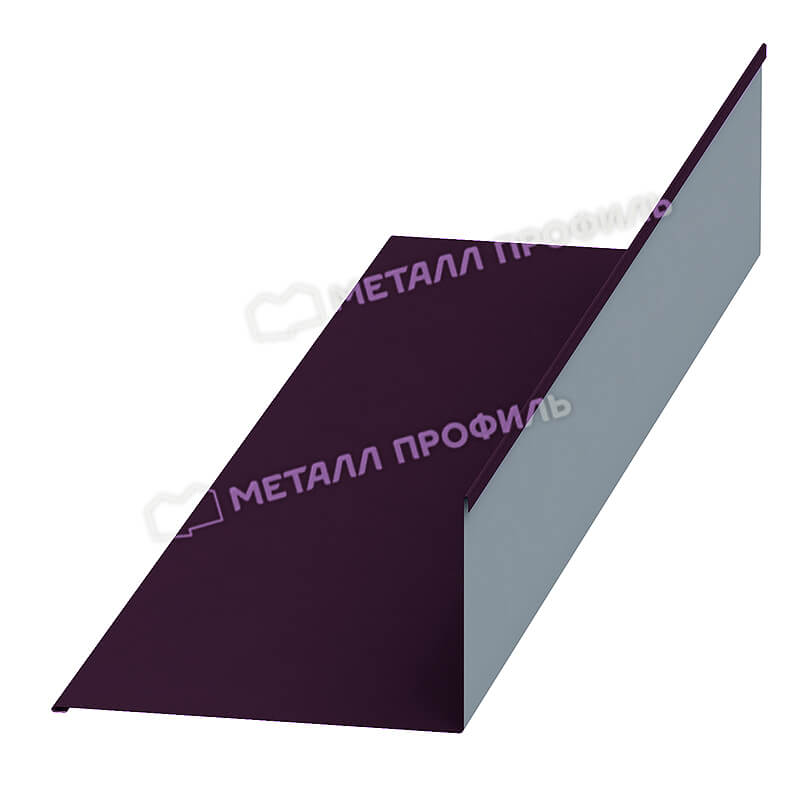 Планка примыкания верхняя 250х147х2000 (VALORI-20-Violet-0.5)