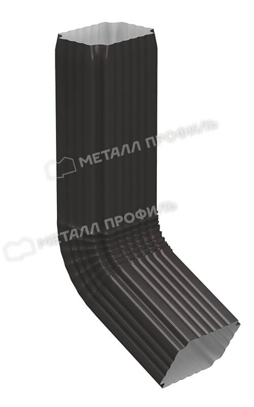 Труба водосточная с коленом 76х102х1000 Foramina Freeze QUADRO (FRZ-01-RR32-0.5)